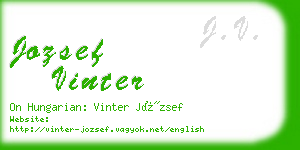 jozsef vinter business card